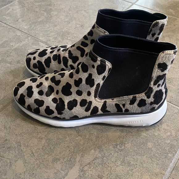 Cole Haan Women's 3.Zerogrand Chelsea Boot Ocelot Haircalf W11761 - Picture 1 of 5